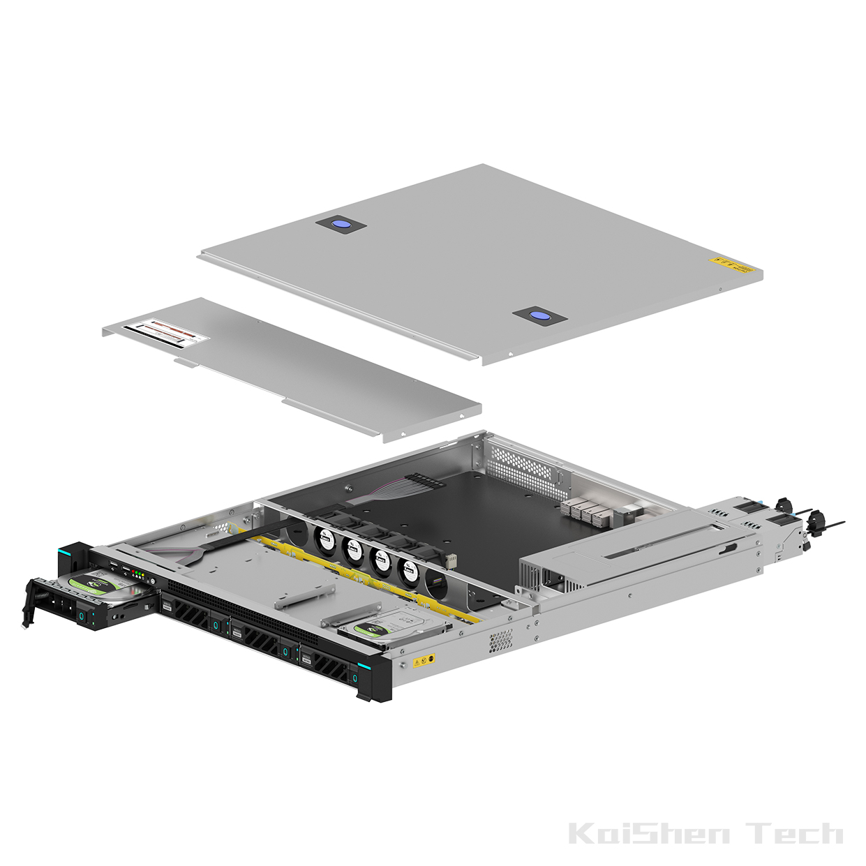 Efficient server rack system with redundant cooling