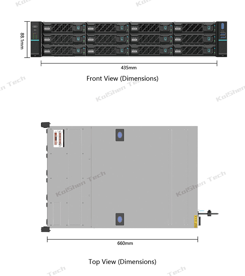 Efficient server rack system with redundant cooling