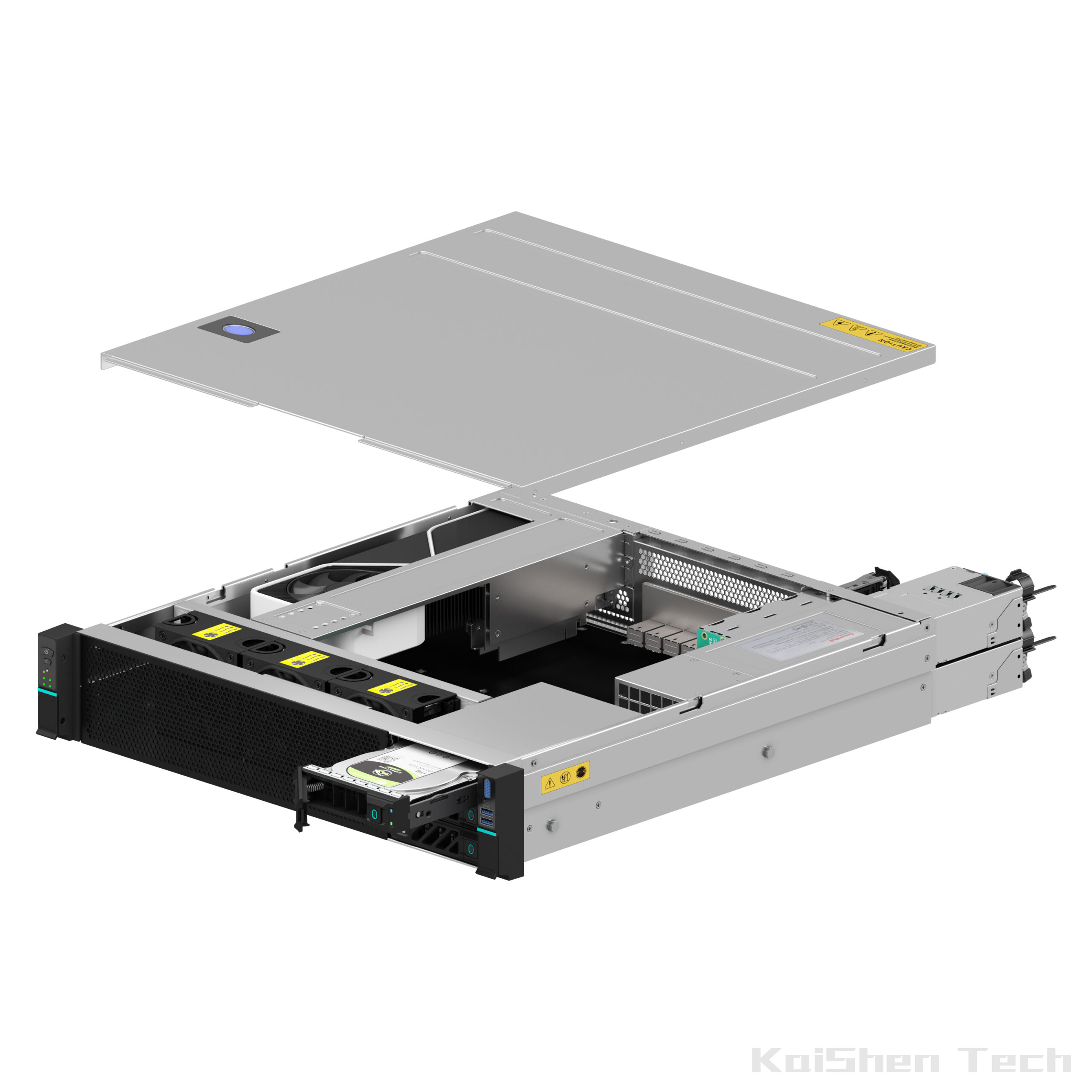 Efficient server rack system with redundant cooling