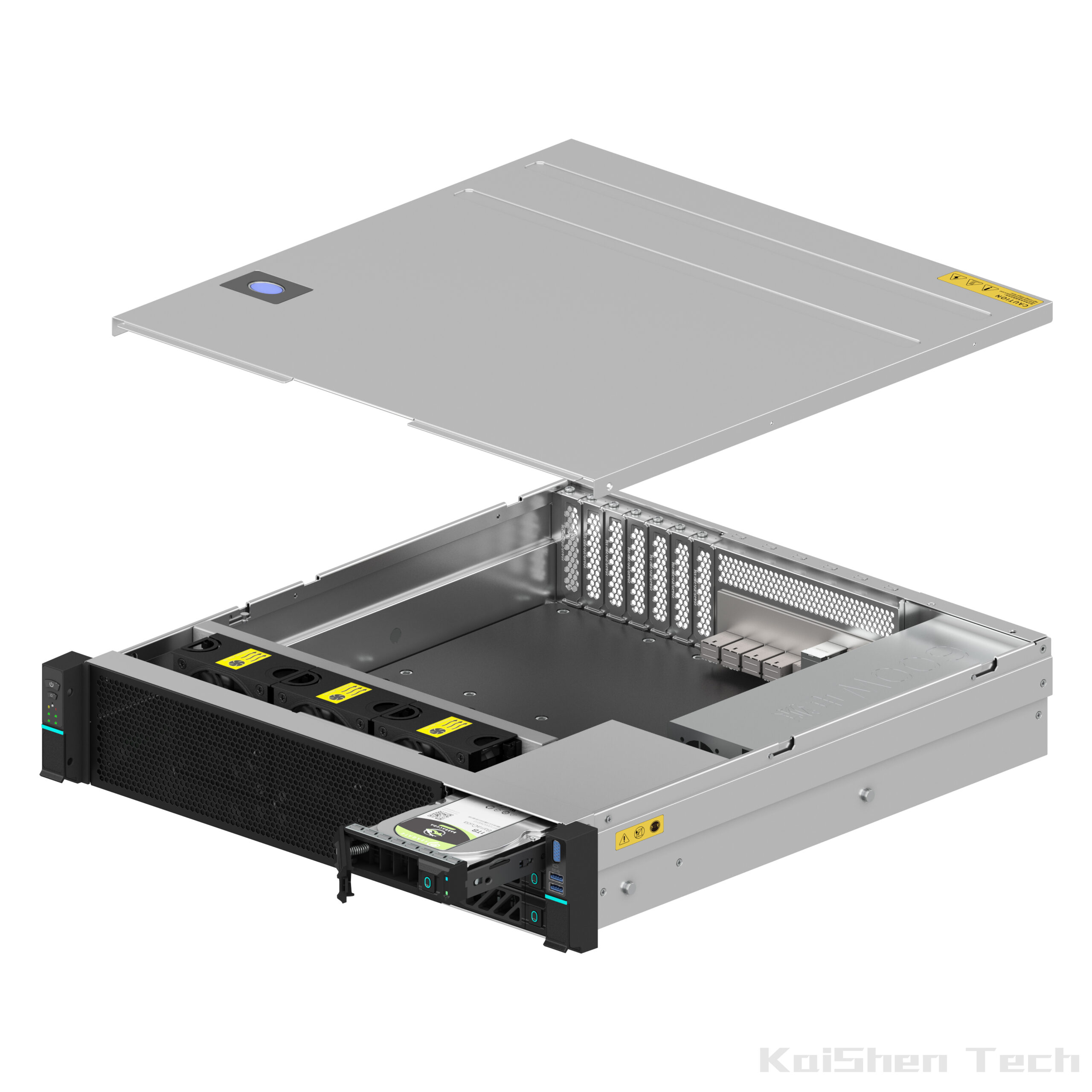 Efficient server rack system with redundant cooling