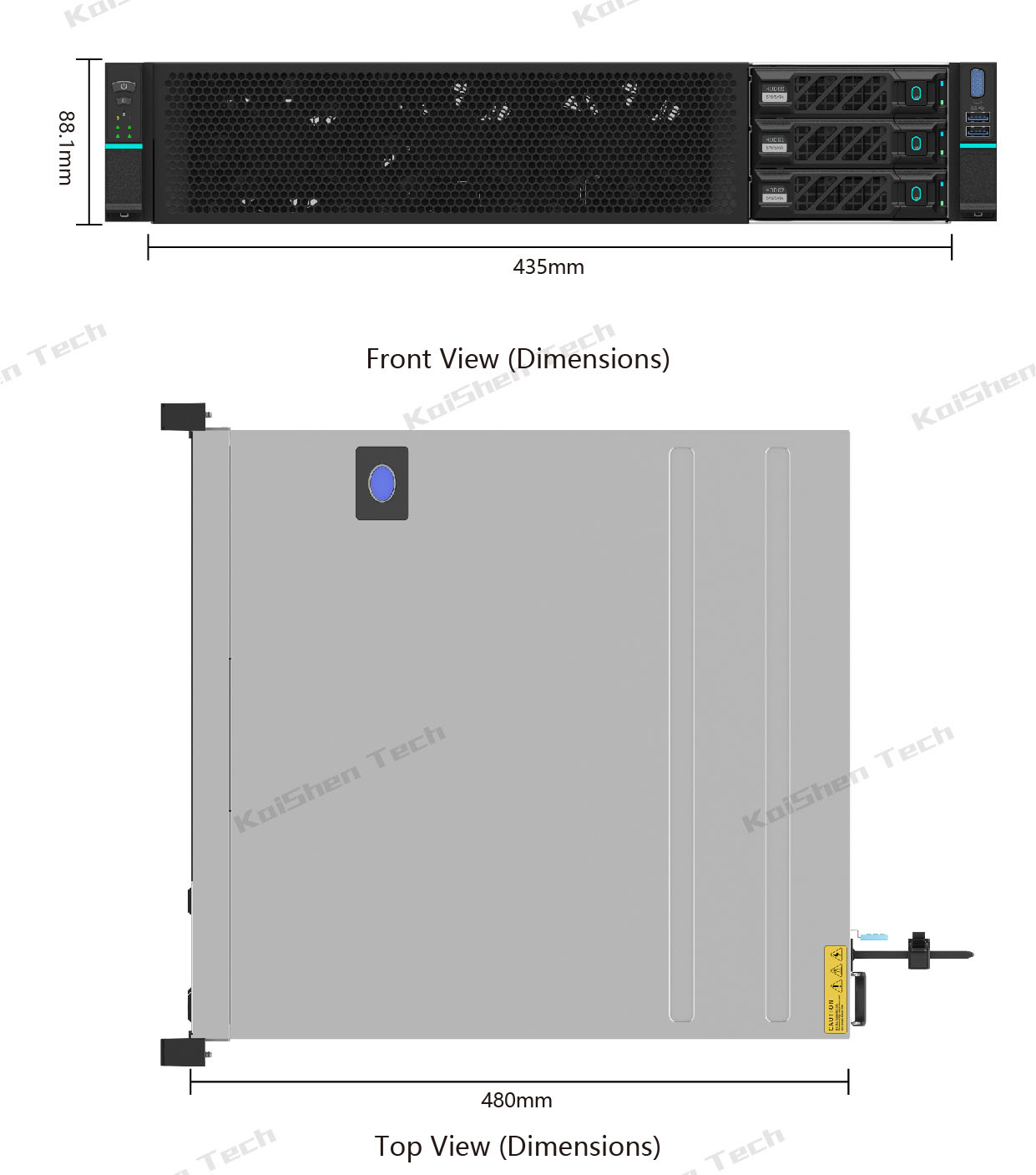 Efficient server rack system with redundant cooling