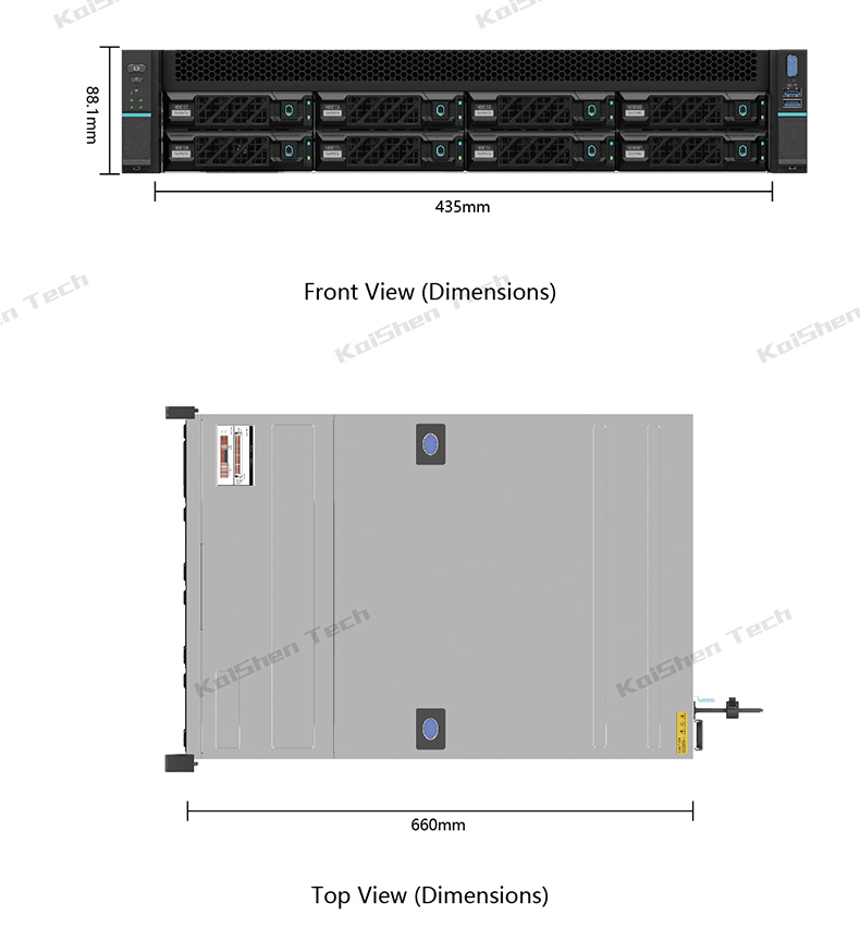 Efficient server rack system with redundant cooling