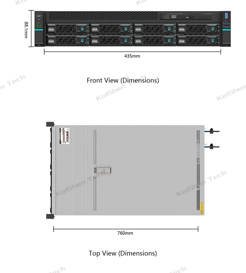 Efficient server rack system with redundant cooling