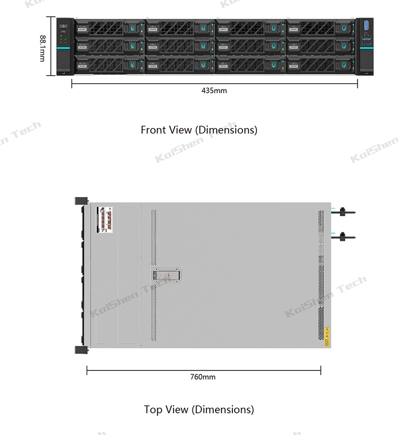 Efficient server rack system with redundant cooling