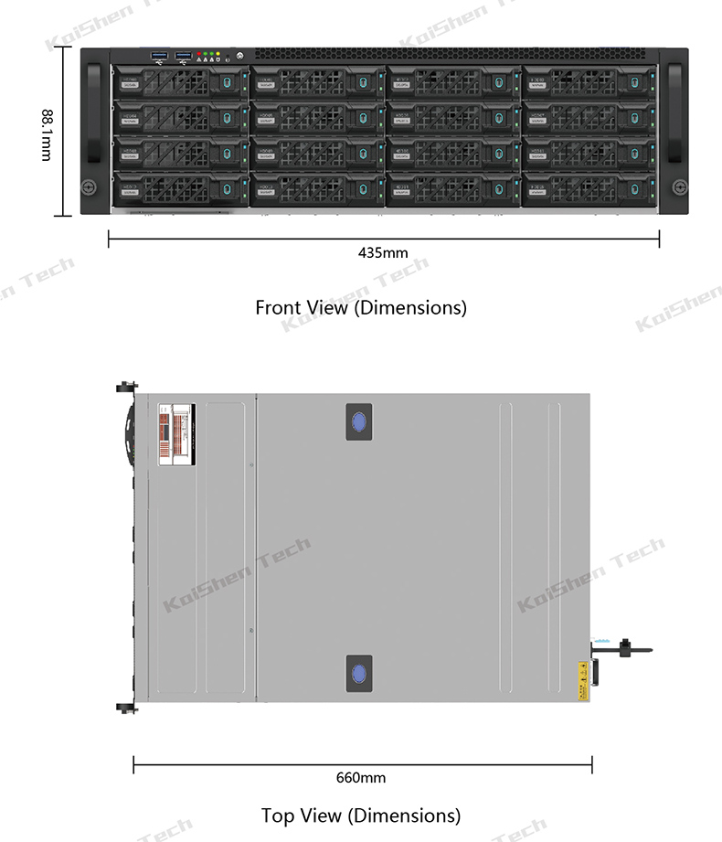 Efficient server rack system with redundant cooling