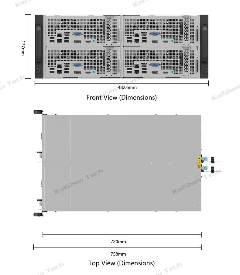 Efficient server rack system with redundant cooling