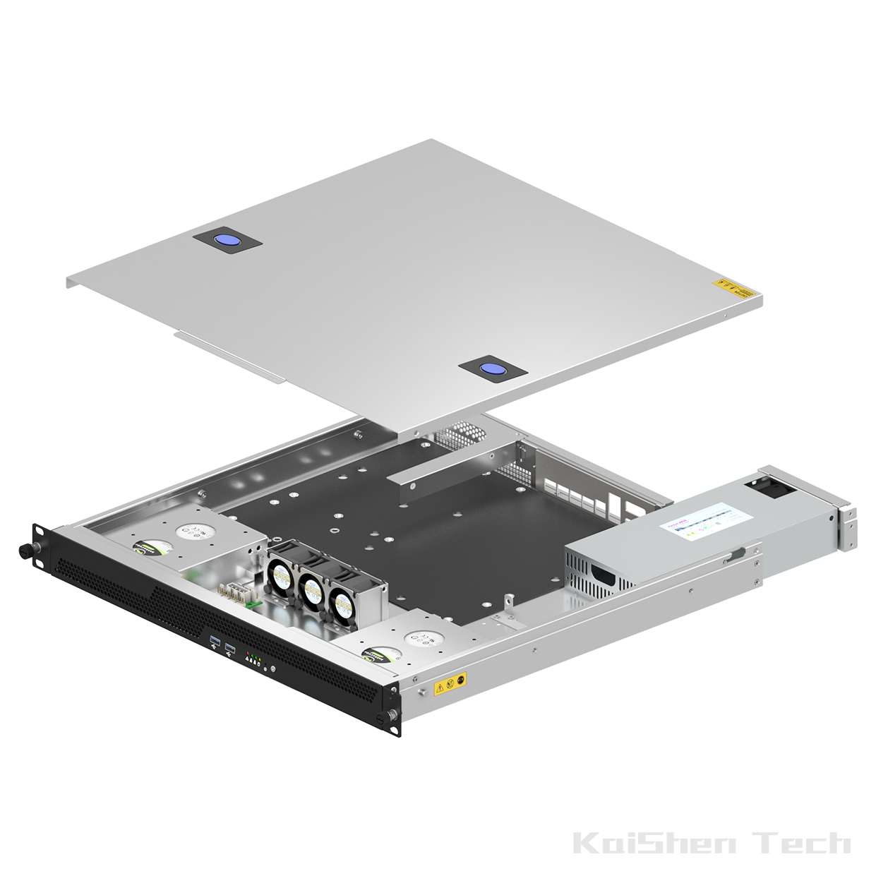 Efficient server rack system with redundant cooling